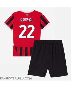 AC Milan Emerson Royal #22 Echipament de Fotbal Replică 2024-25 Copii Acasa (+ Șorturi)
